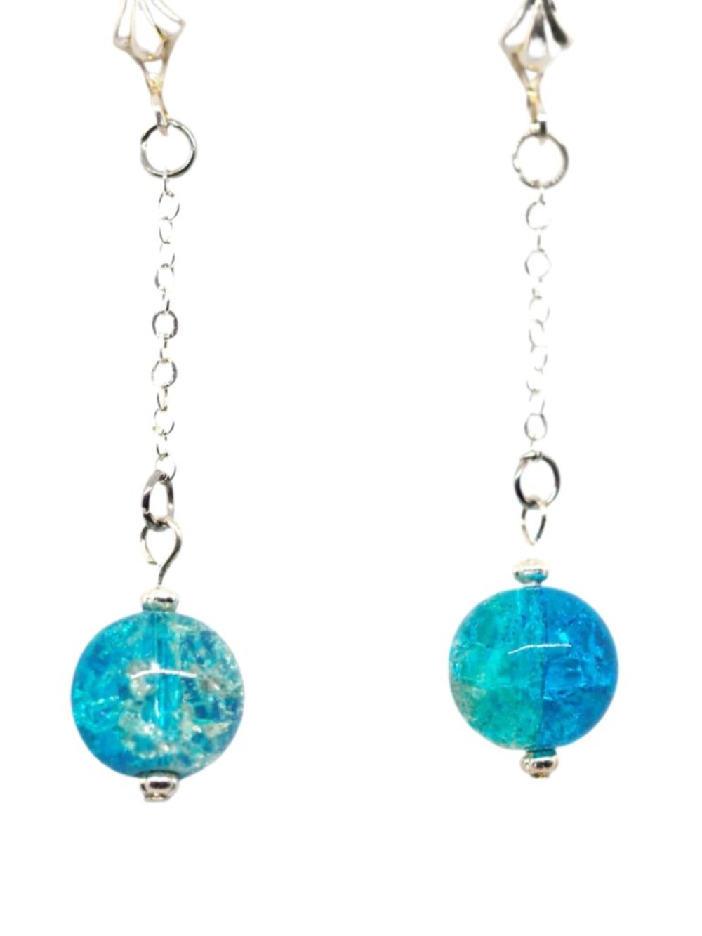 Ball & Chain Sky Earrings